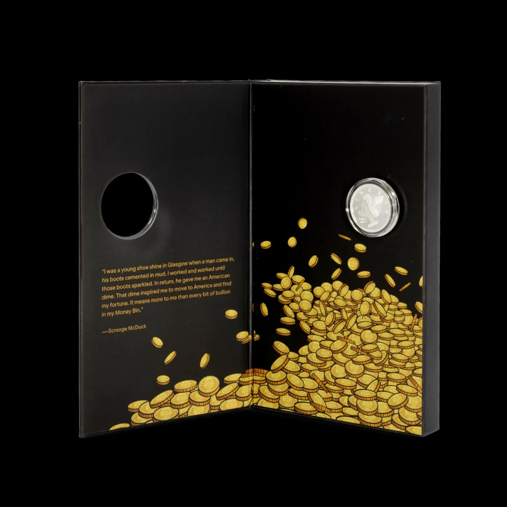 Disney DuckTales Scrooge McDuck Lucky #1 Dime Silver Collectible Coin Agoro 2026
