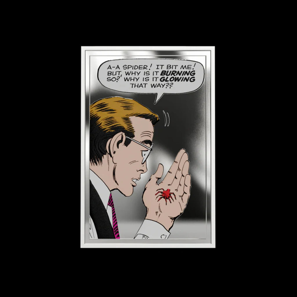 Marvel Spider-man Iconic Moments Spider Bite 1 oz Silver Collectible Coin Agoro