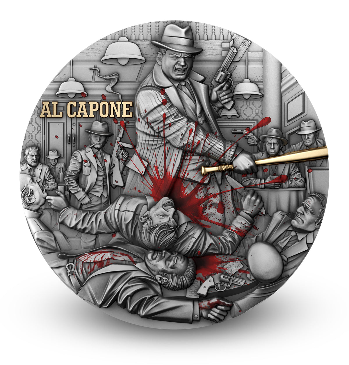 Al Capone 2 oz Silver Coin 2025 – T&S Coin (image 1)