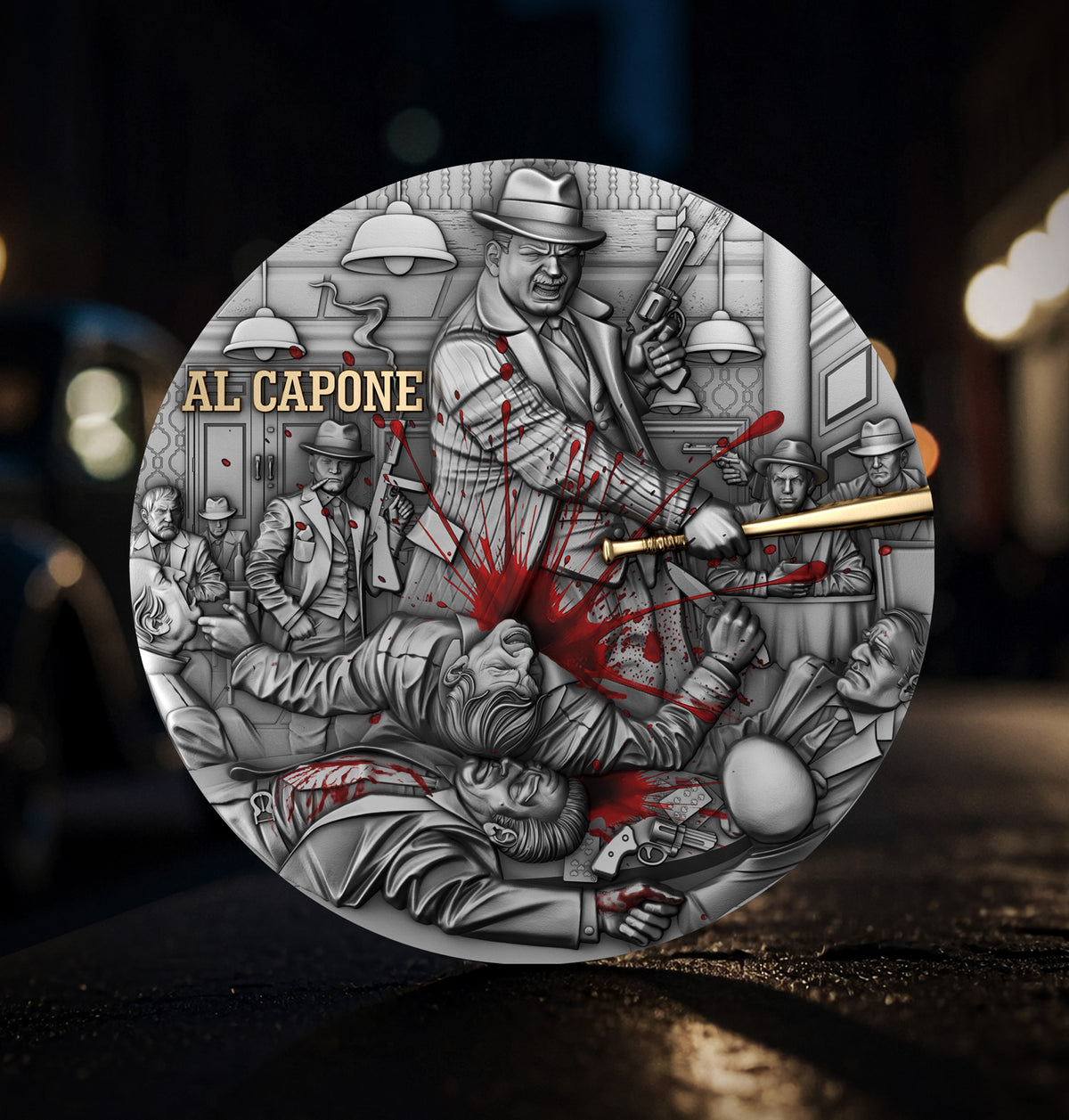 Al Capone 2 oz Silver Coin 2025 – T&S Coin (image 3)