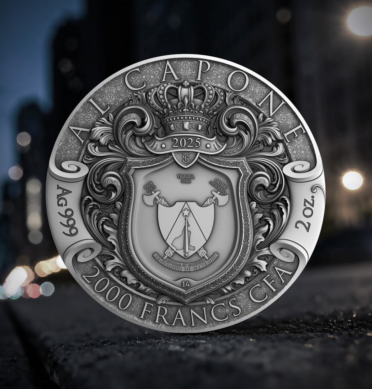 Al Capone 2 oz Silver Coin 2025 – T&S Coin (image 4)