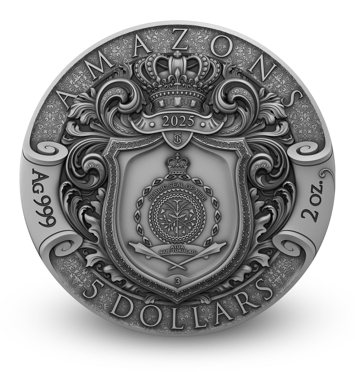 Amazons 2 oz Silver Coin 2025 – T&S Coin (image 2)