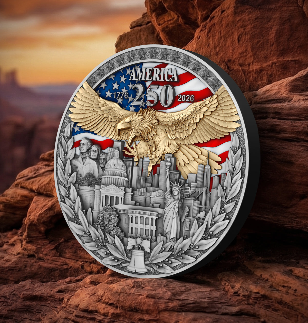 America 250 2 oz Silver Coin 2026 – T&S Coin (image 5)