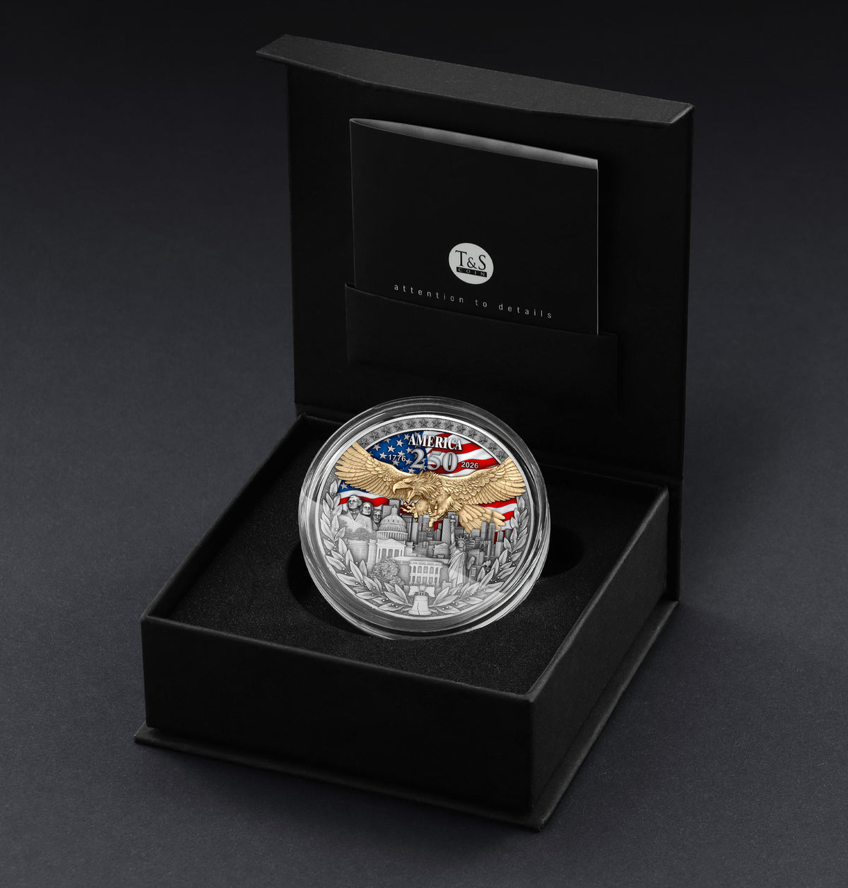 America 250 2 oz Silver Coin 2026 – T&S Coin (image 8)