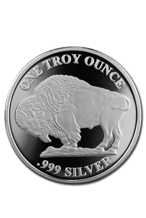 1 OZ Silver Round Buffalo Asahi Mint