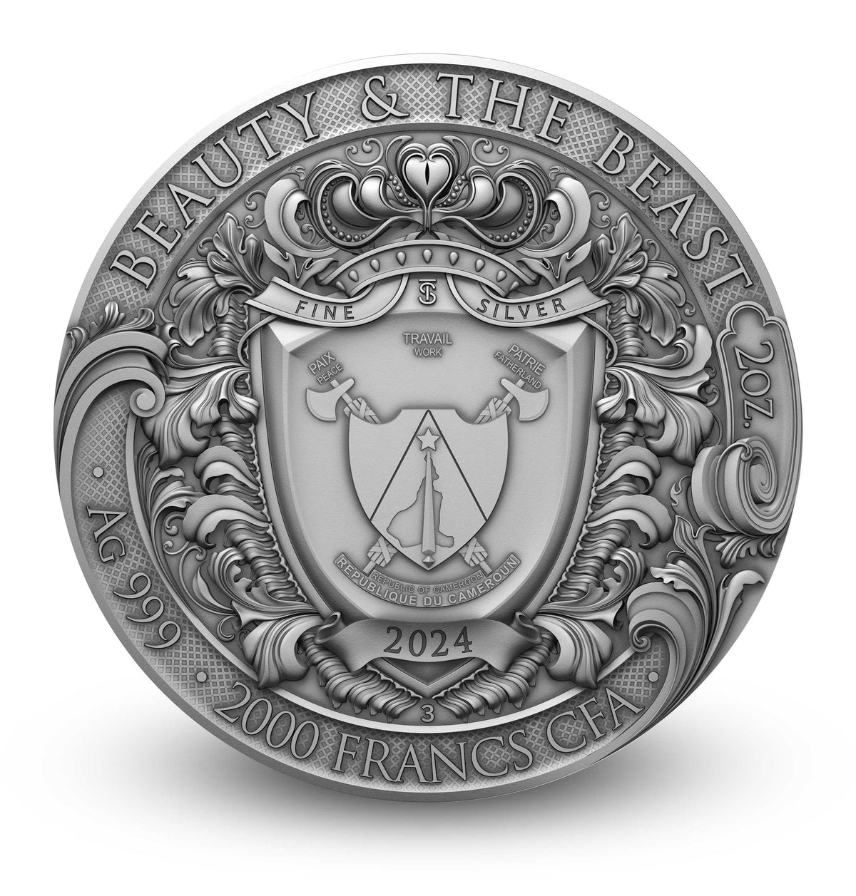 Beauty & the Beast 2 oz Silver Coin 2024 – T&S Coin (image 2)