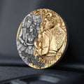2 oz Silver Beauty & the Beast Coin – Cameroon 2000 Francs (T&S Coin)