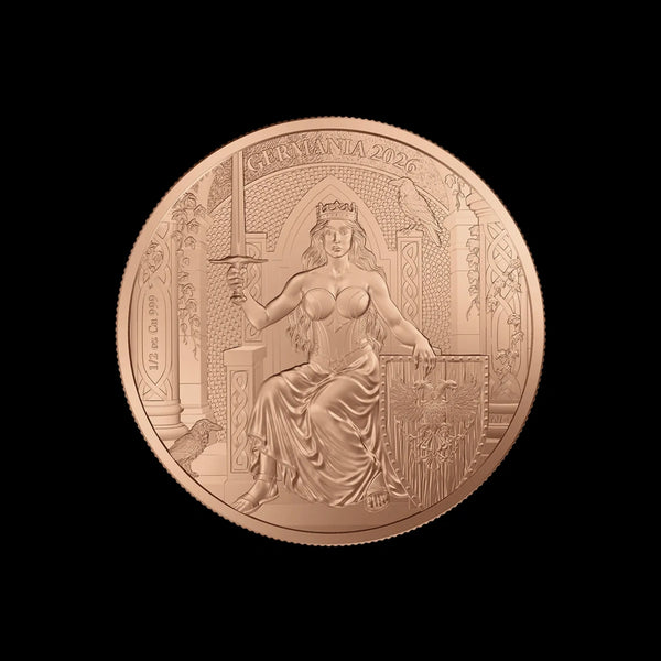 1/2 oz Copper Round – Germania Mint 2026 BU | Summit Metals