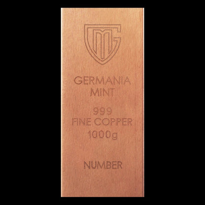 Germania Mint Kilo Copper Raw Bar - Summit Metals