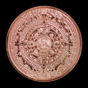 5 oz Copper Round Aztec Calendar