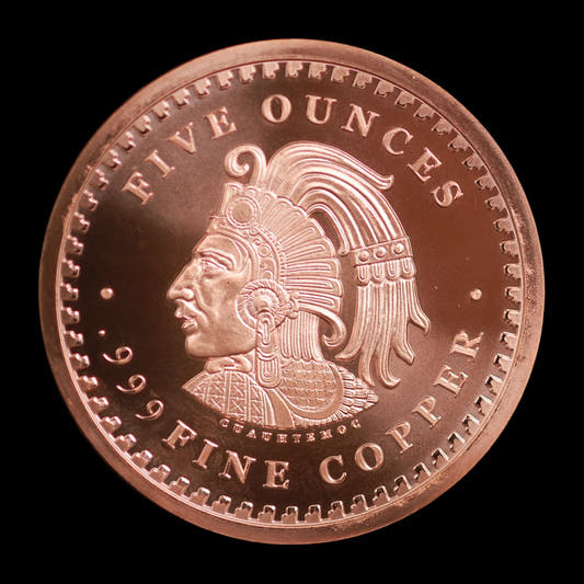 5 oz Copper Aztec Round