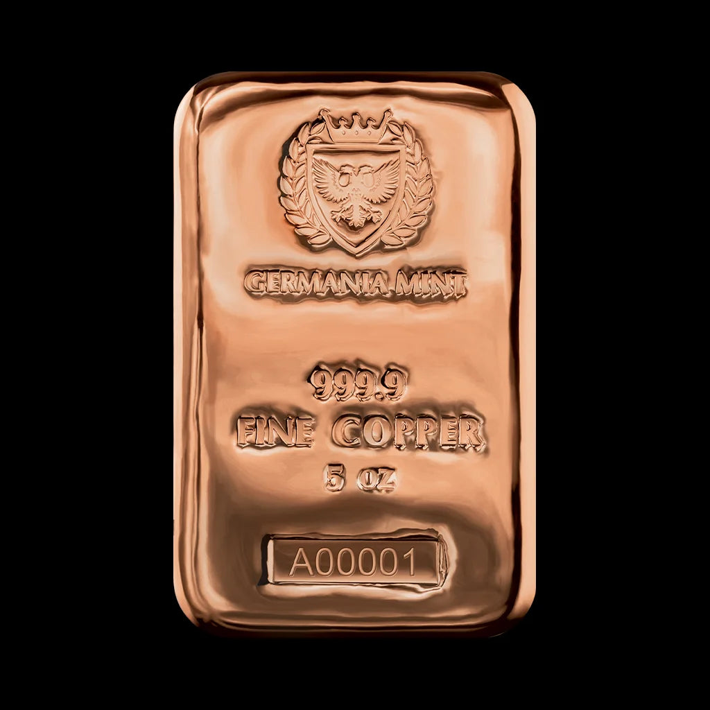 5 oz Copper Bar Germania Mint