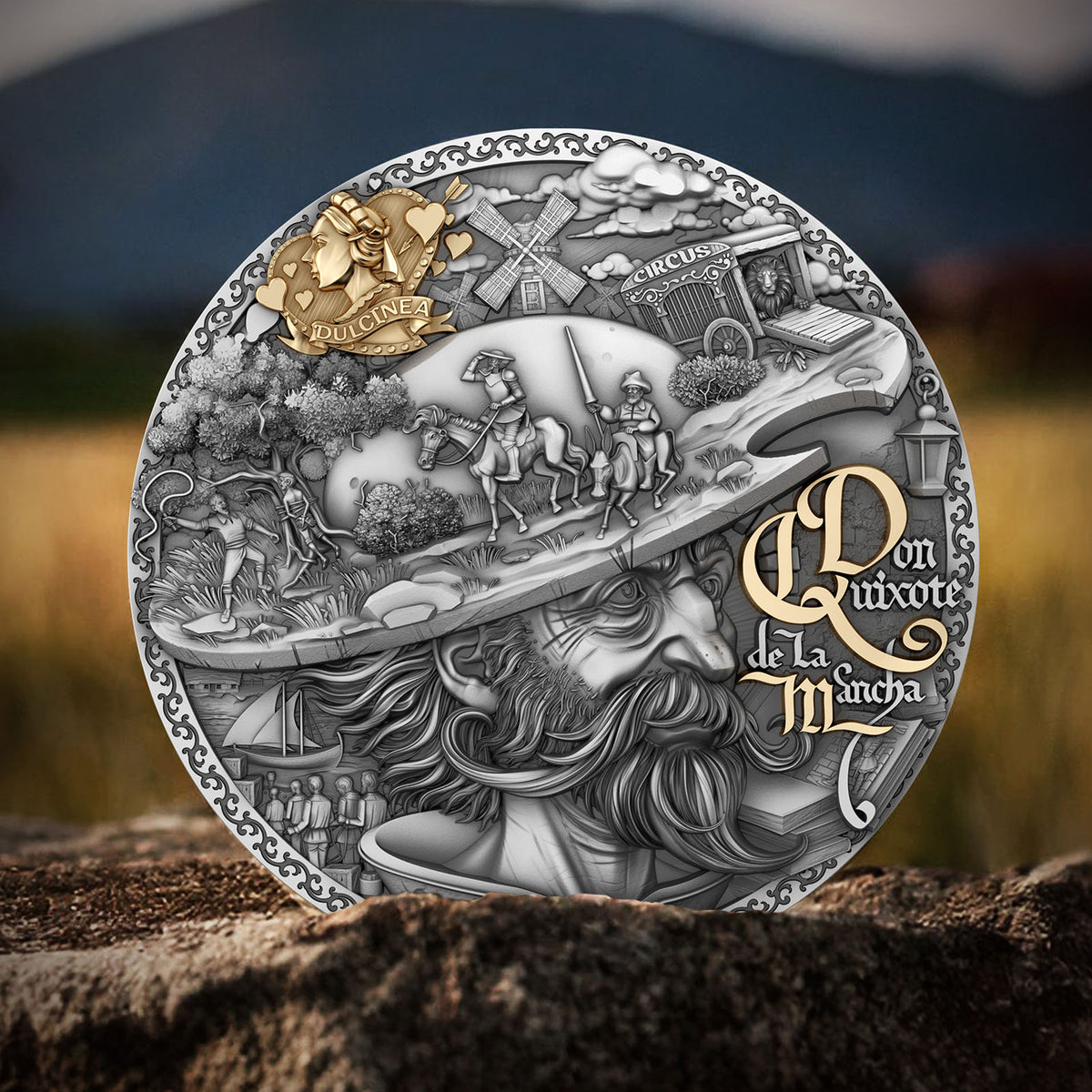 Don Quixote de la Mancha 2 oz Silver Coin 2024 – T&S Coin (image 5)