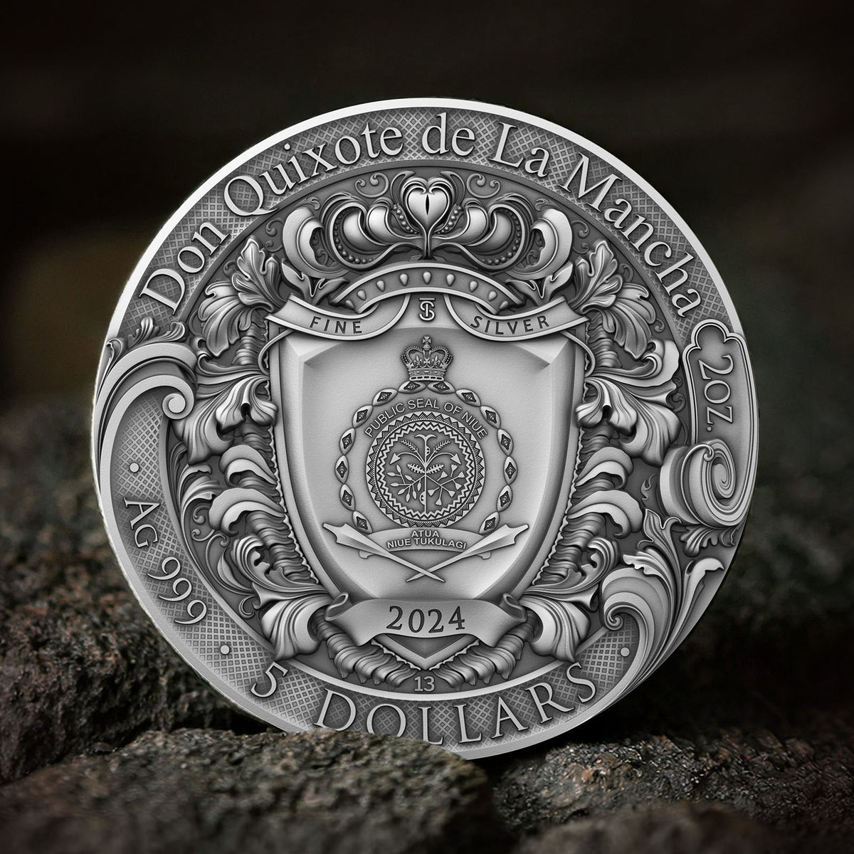 Don Quixote de la Mancha 2 oz Silver Coin 2024 – T&S Coin (image 4)