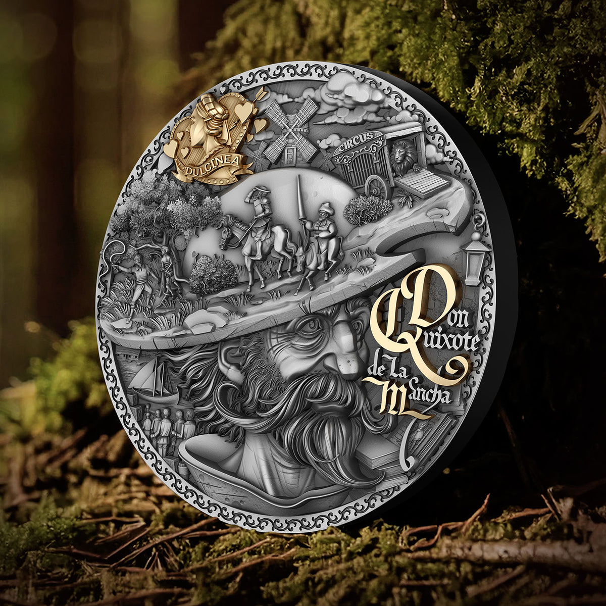 Don Quixote de la Mancha 2 oz Silver Coin 2024 – T&S Coin (image 3)