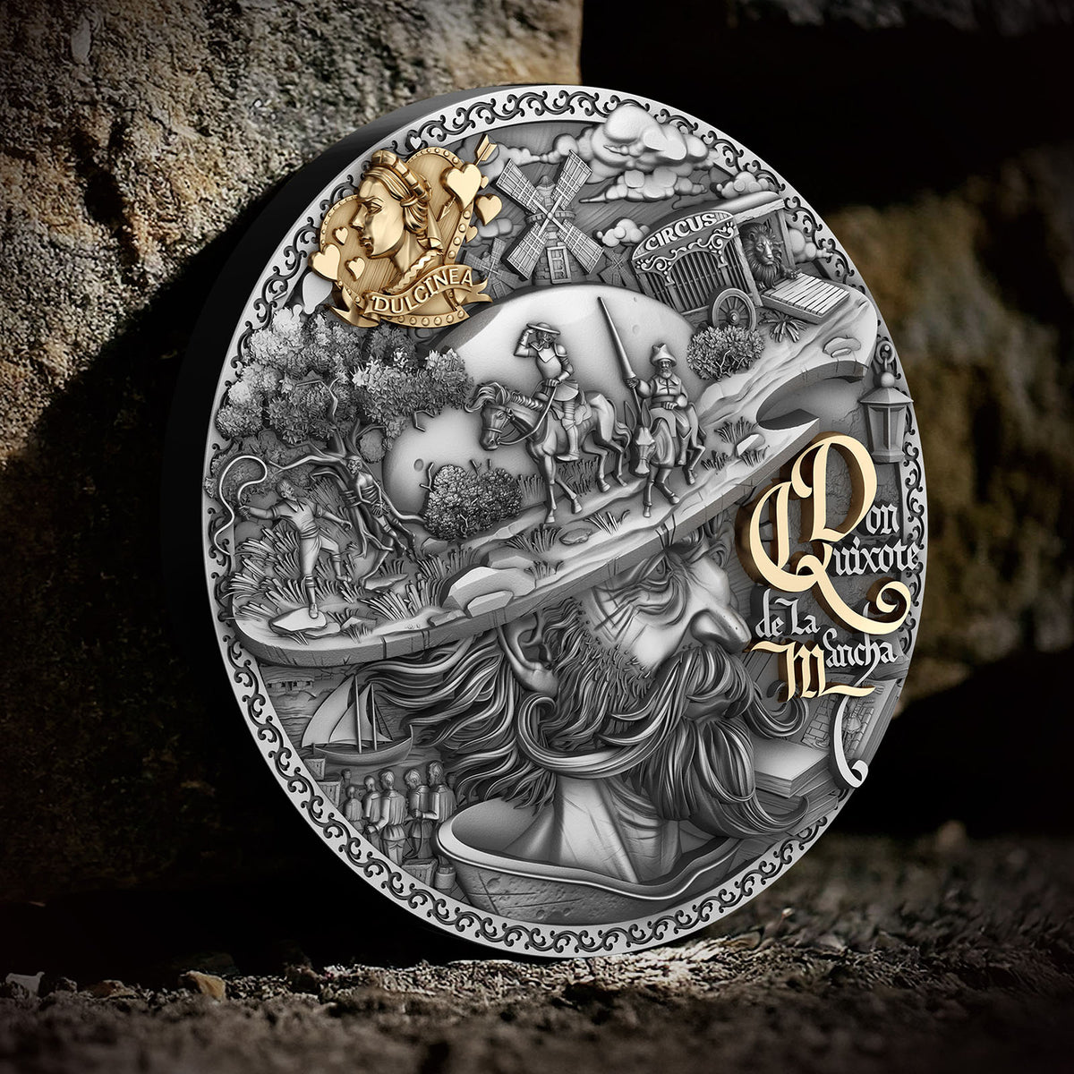 Don Quixote de la Mancha 2 oz Silver Coin 2024 – T&S Coin (image 6)