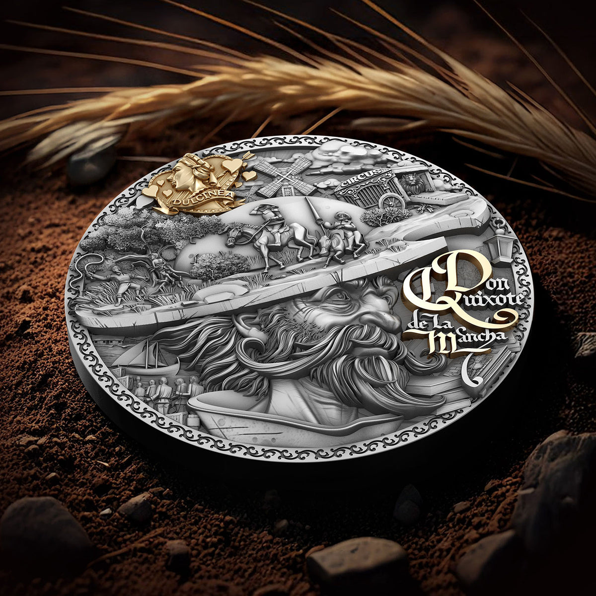 Don Quixote de la Mancha 2 oz Silver Coin 2024 – T&S Coin (image 7)