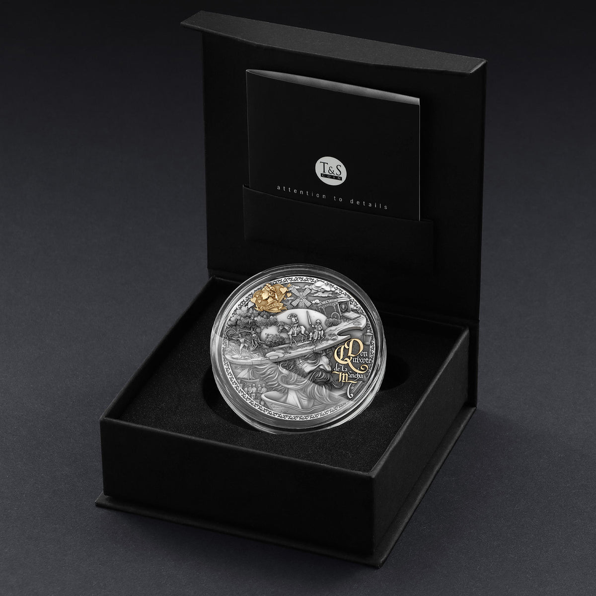 Don Quixote de la Mancha 2 oz Silver Coin 2024 – T&S Coin (image 8)