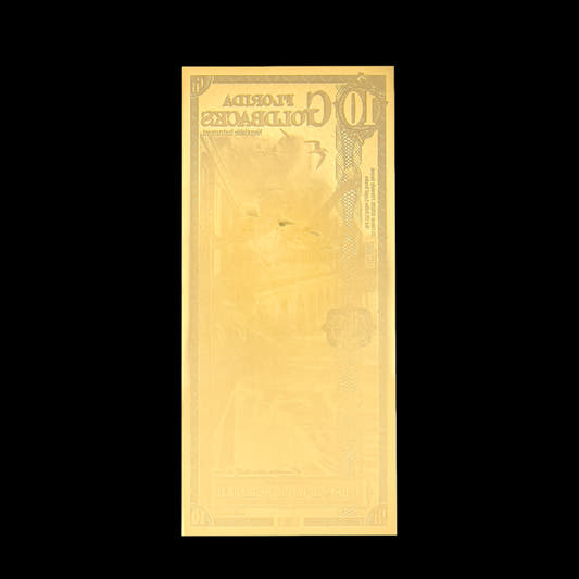 2025 10 dollar Florida Goldback backside