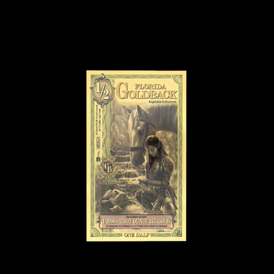 Florida Goldback 1/2 Dollar 2025