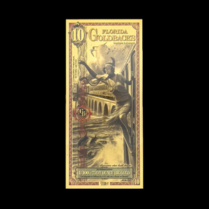 2025 10 dollar Florida Goldback frontside