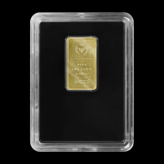 Germania Mint 1/100 oz Gold Bar BU