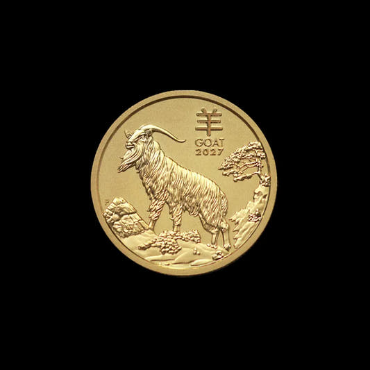 2027 1/20 oz Perth Mint Gold Goat Lunar Series BU Summit Metals
