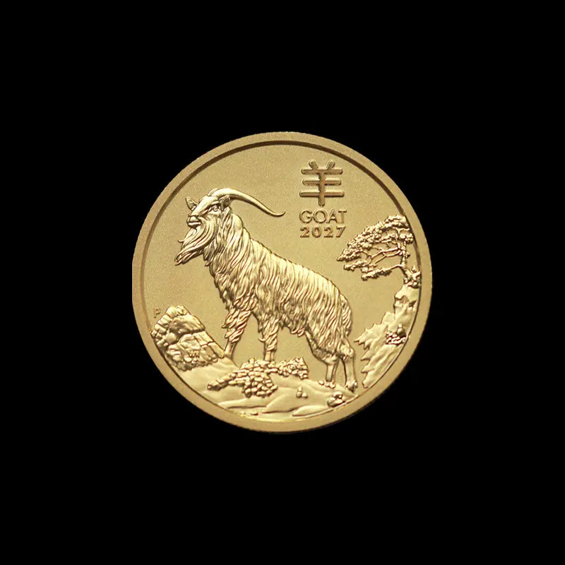 2027 1/10 oz Perth Mint Gold Goat Lunar Series BU Summit Metals