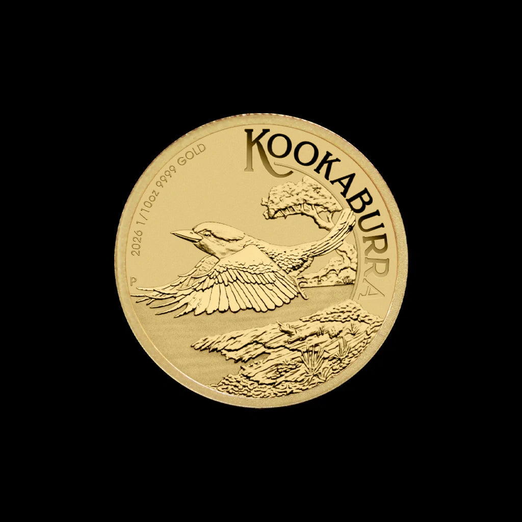1/10 oz Perth Mint Gold Kookaburra Coin 2026