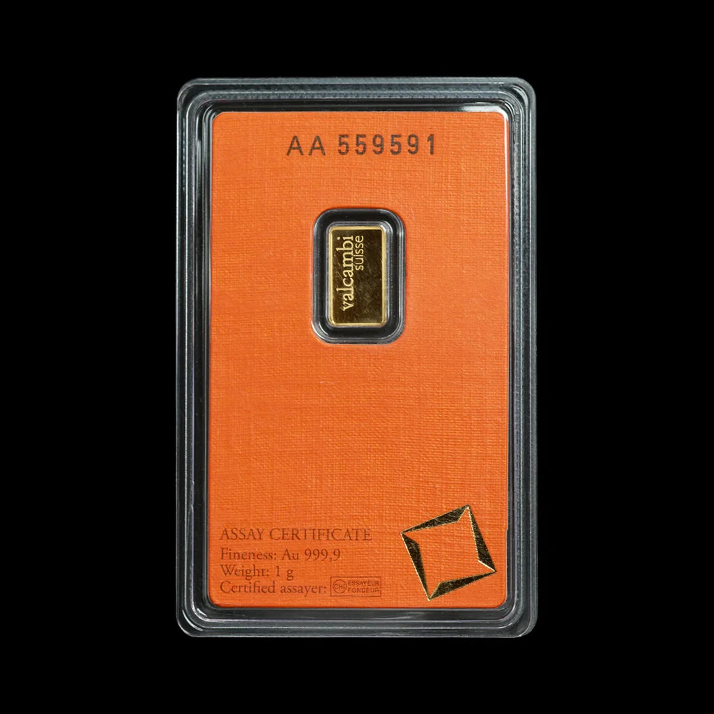 1 Gram Gold Bar Valcambi