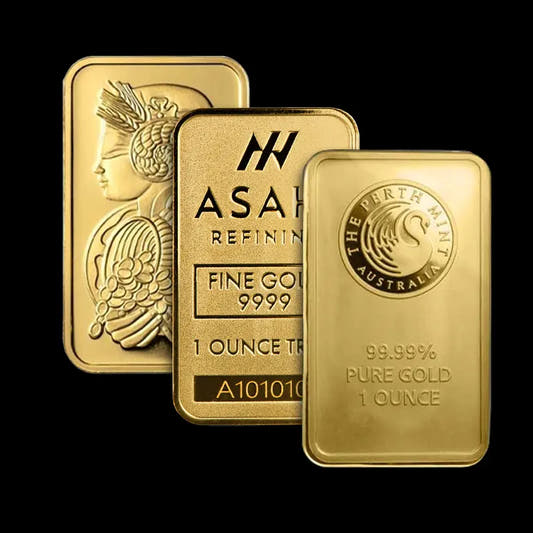 1 oz Gold Bar (Various Brands)