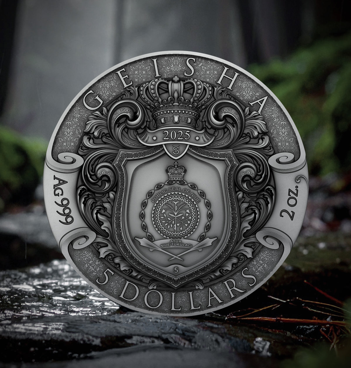 Geisha 2 oz Silver Coin 2025 – T&S Coin (image 4)