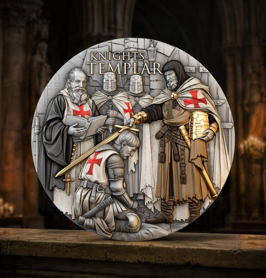Knights Templar 2 oz Silver Coin 2026 – T&S Coin (image 3)