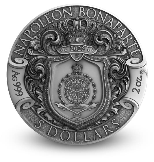 Napoleon Bonaparte 2 oz Silver Coin 2025 – T&S Coin (image 2)