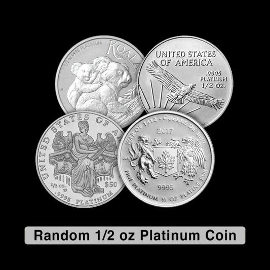 1/2 oz Platinum Coin Various Mint Design