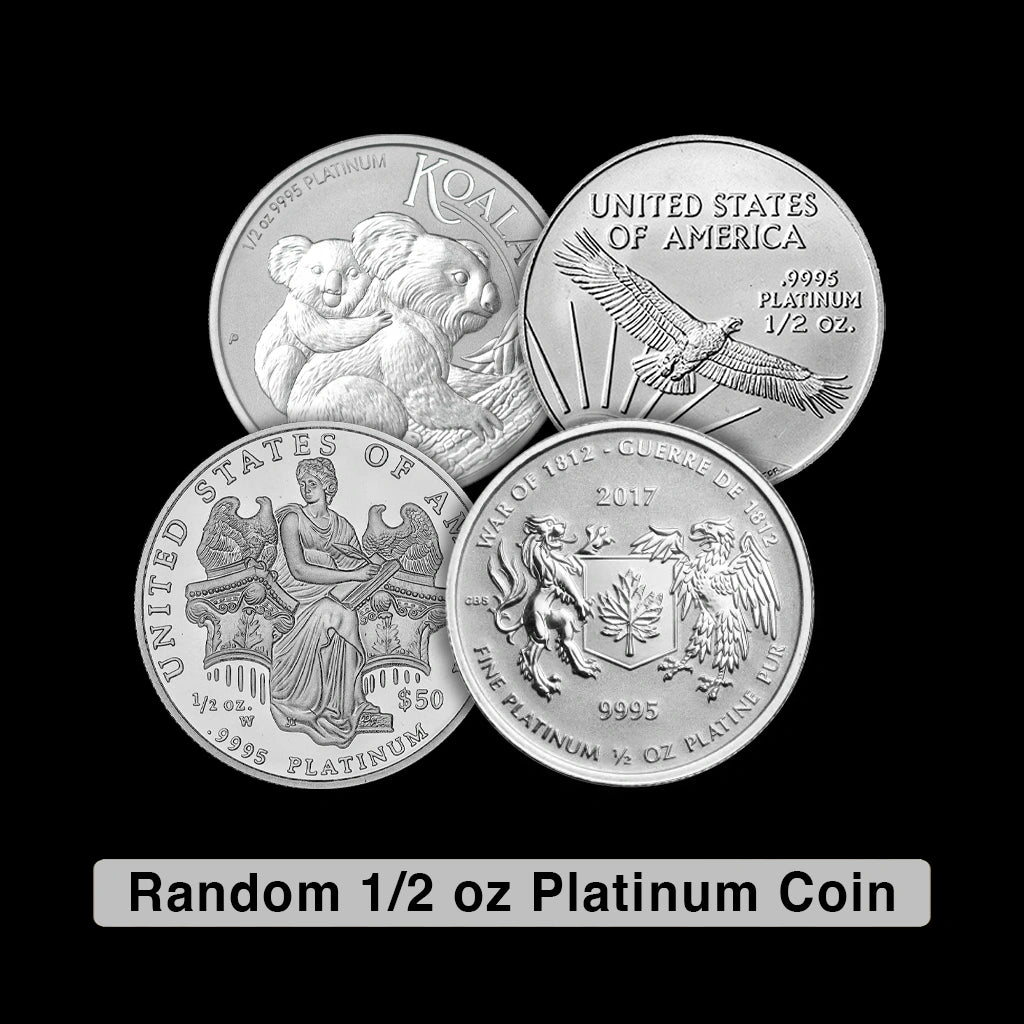 1/2 oz Platinum Coin Various Mint Design