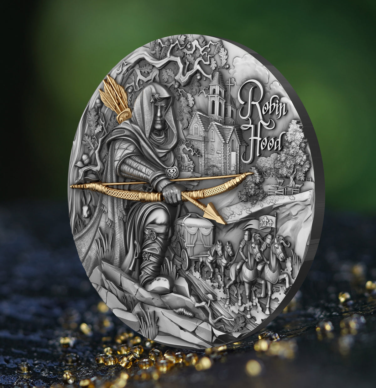 Robin Hood 2 oz Silver Coin 2024 – T&S Coin (image 3)