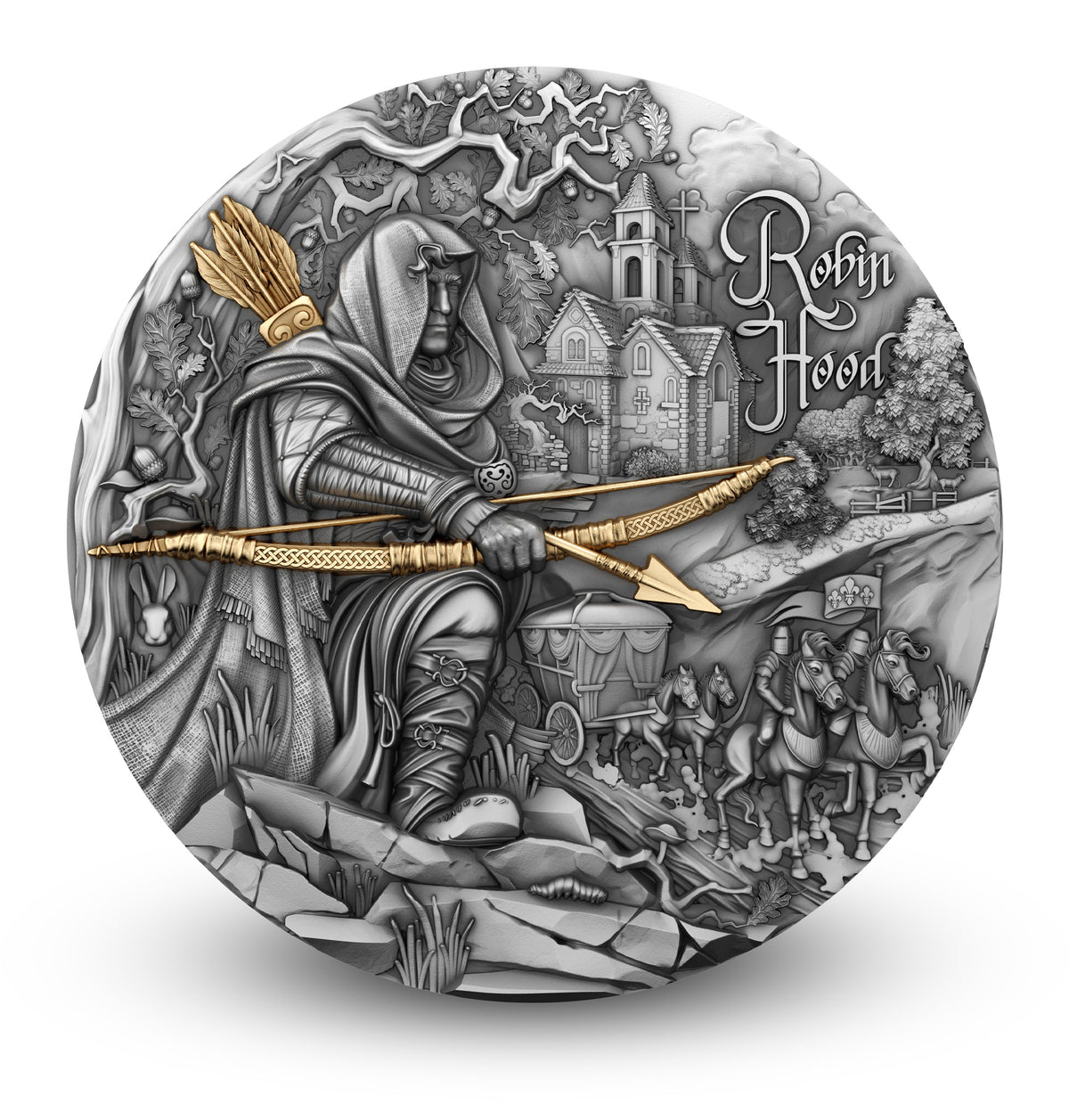 Robin Hood 2 oz Silver Coin 2024 – T&S Coin (image 1)
