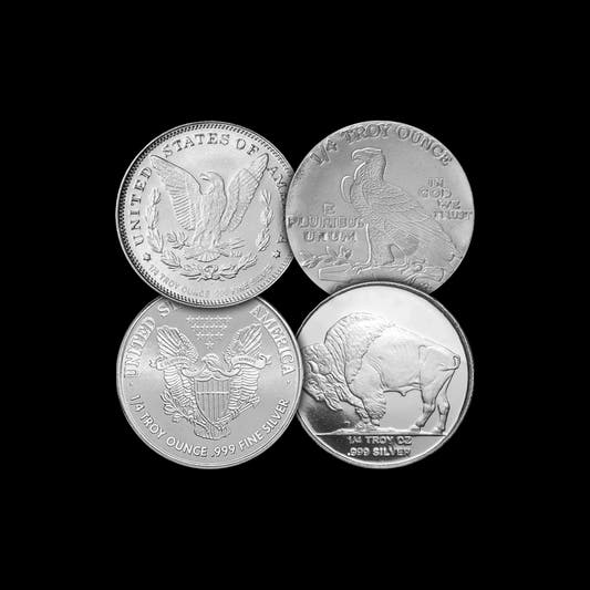 1/4 oz silver round liberty buffalo eagle