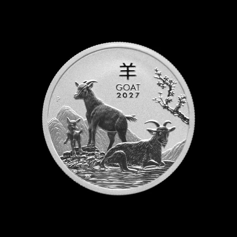 2027 1/2 oz Perth Mint Silver Goat Lunar Series BU Summit Metals