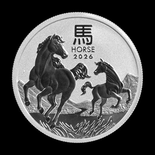 5 oz Perth Mint Silver Lunar Series Horse 2026
