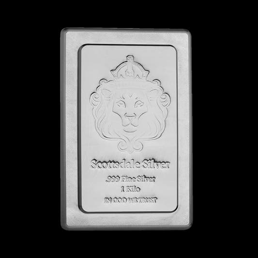 1 kg Silver Bar Scottsdale Mint Stacker