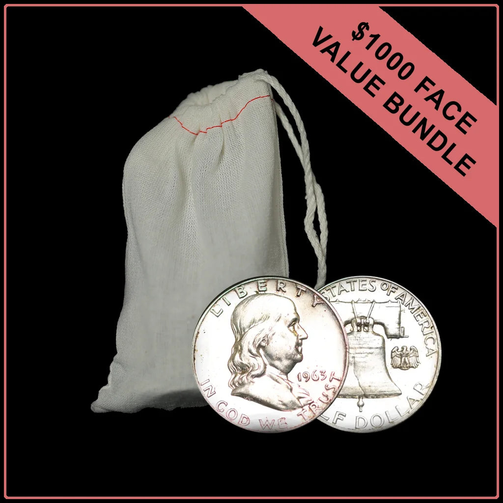 90% Junk Silver Franklin Half Dollars