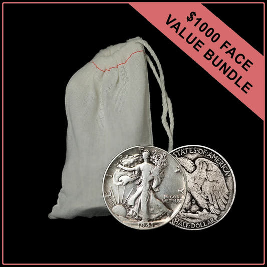 90% junk silver Walking Liberty Half Dollar