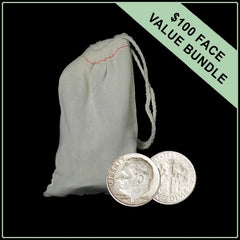 90% American Silver Dimes - $100 Face Value