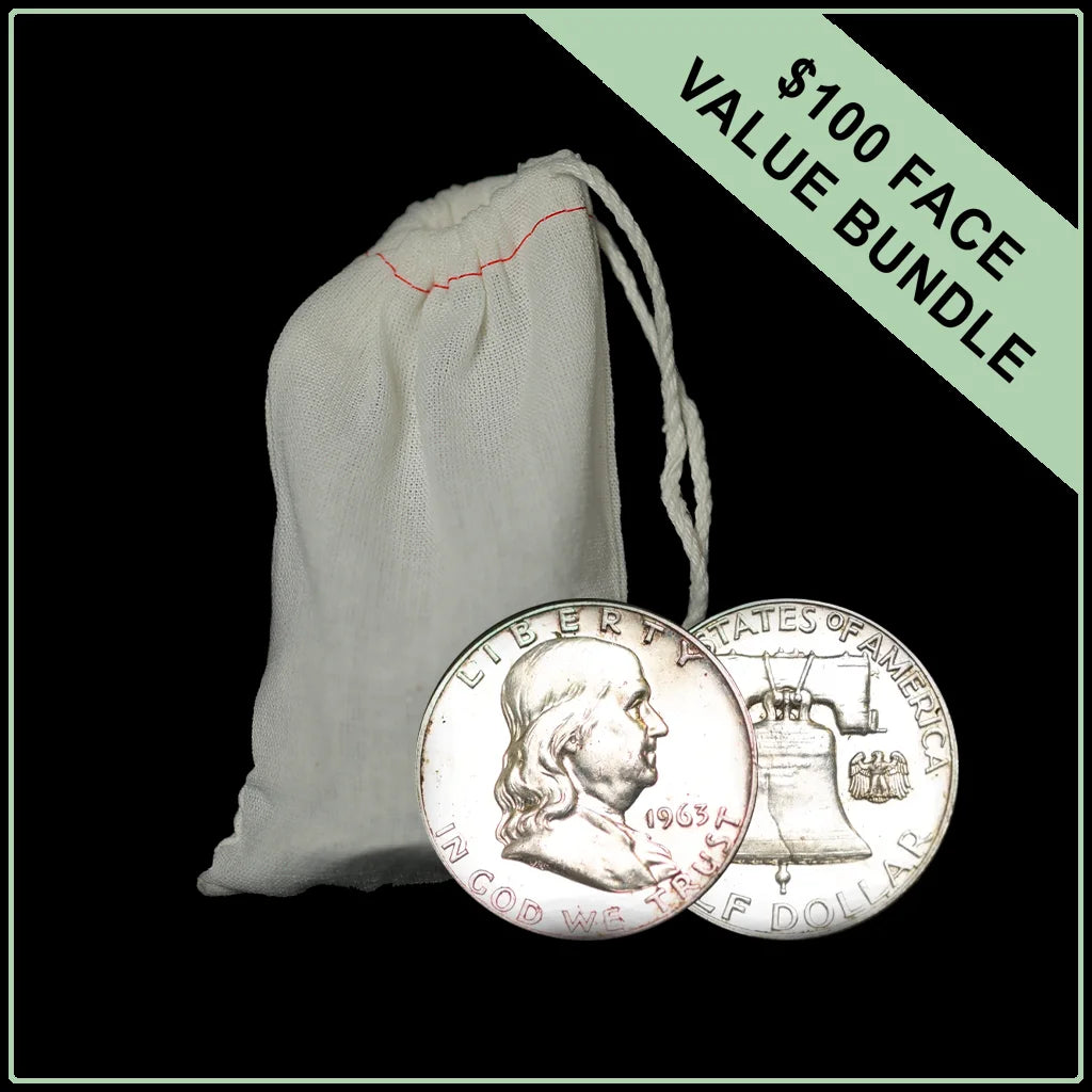 90% Junk Silver Franklin Half Dollars