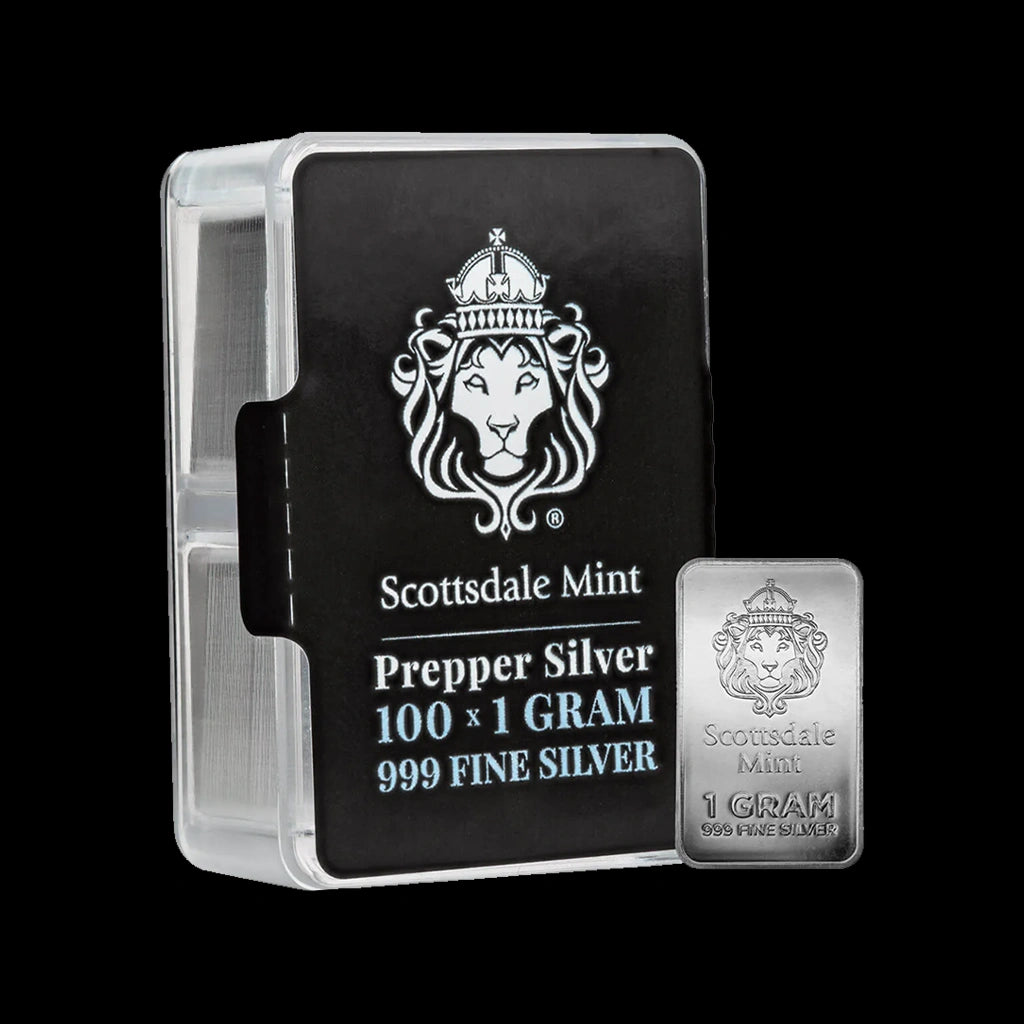 1 Gram Silver Bar Scottsdale Mint Prepper