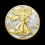 1 oz American Silver Eagle 24k Gold Ennobled Coin