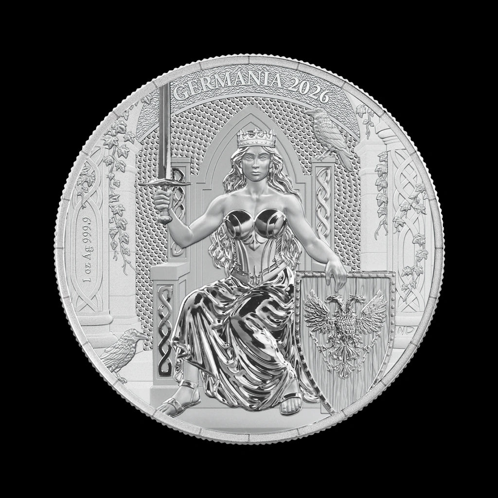 Germania Mint 1 oz Germania Silver BU 2026 Queen on the Throne