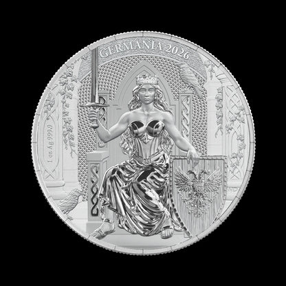 Germania Mint 1 oz Germania Silver BU 2026 Queen on the Throne